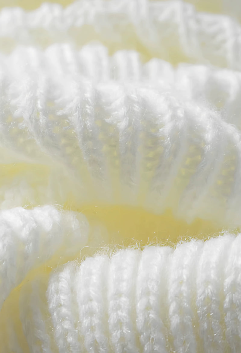 Fantasy Doll - Basic Knit - Footed Knit Leg Warmers with Ribbed Texture