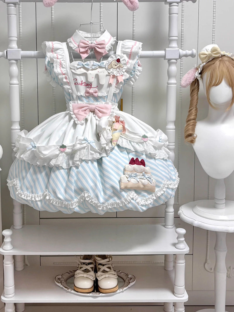 Sweet Tea Girl - Sweetheart Cake Lolita - Short-sleeved Sweet Lolita