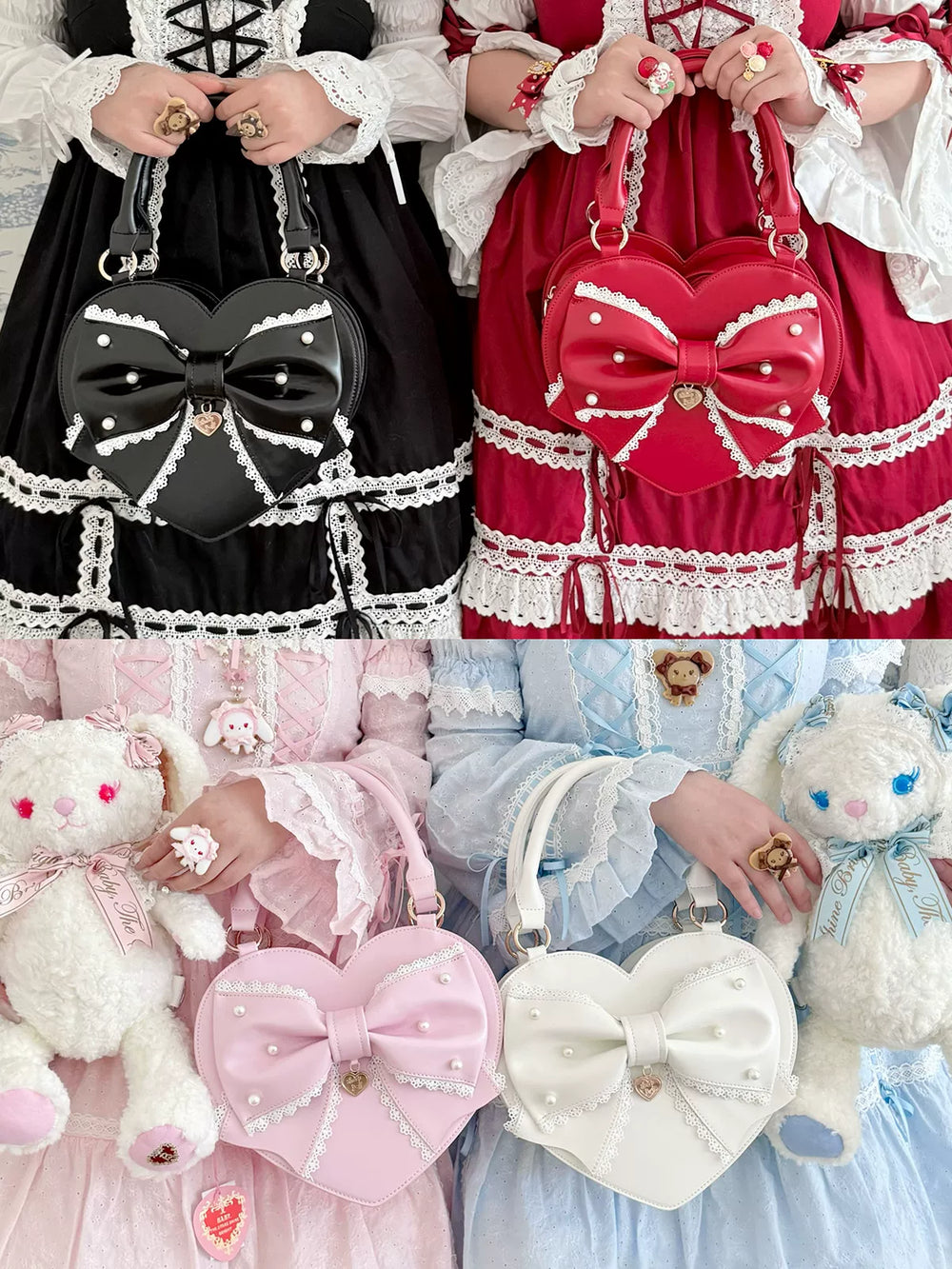 Vintage Sweet Heart Lolita accessory product view