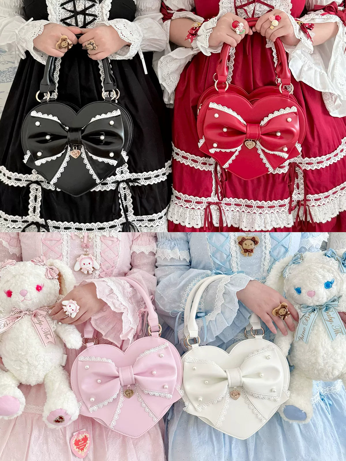 Vintage Sweet Heart Lolita accessory product view
