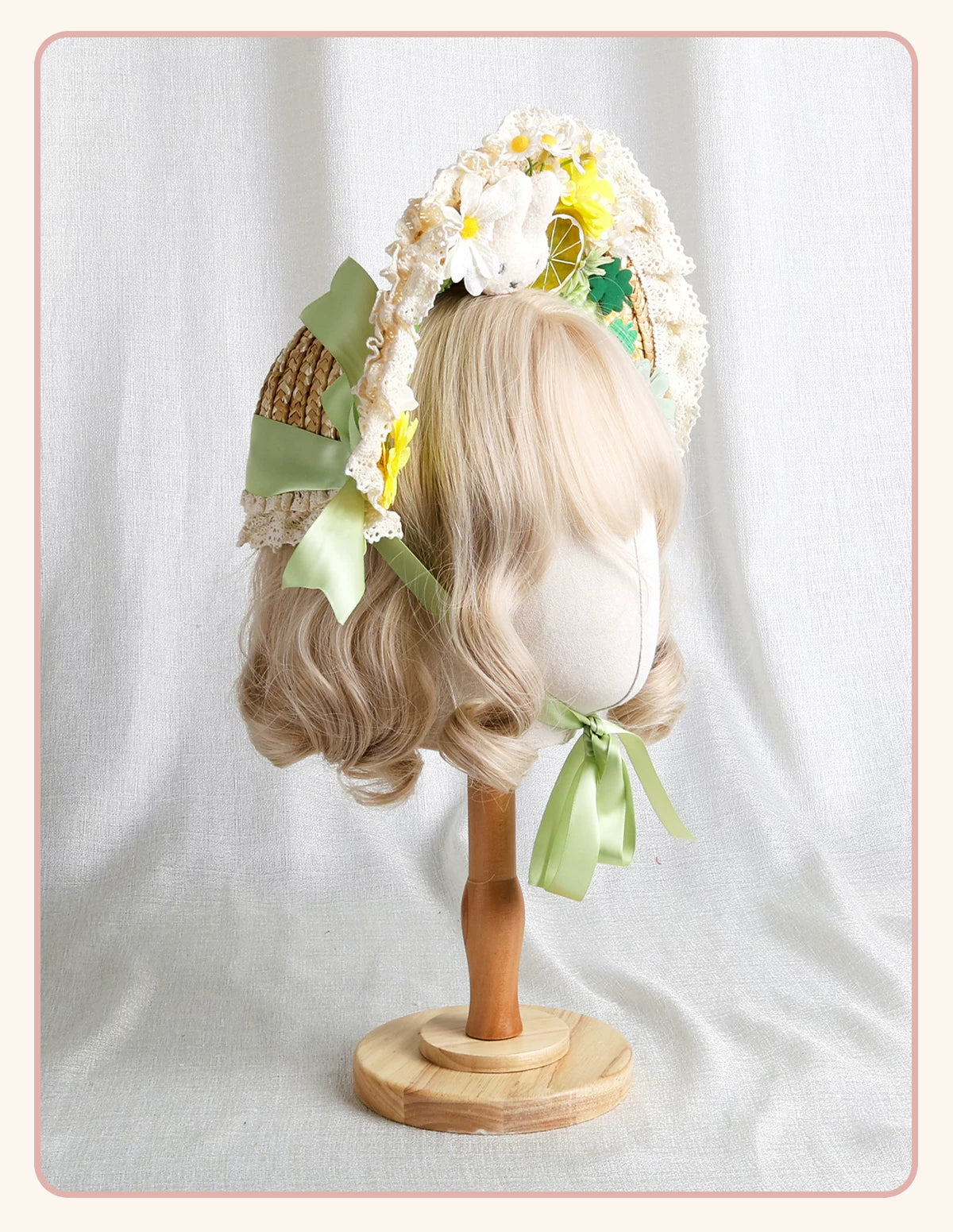 Stardust Rose - Pastoral Spring - Headwear with lace trim