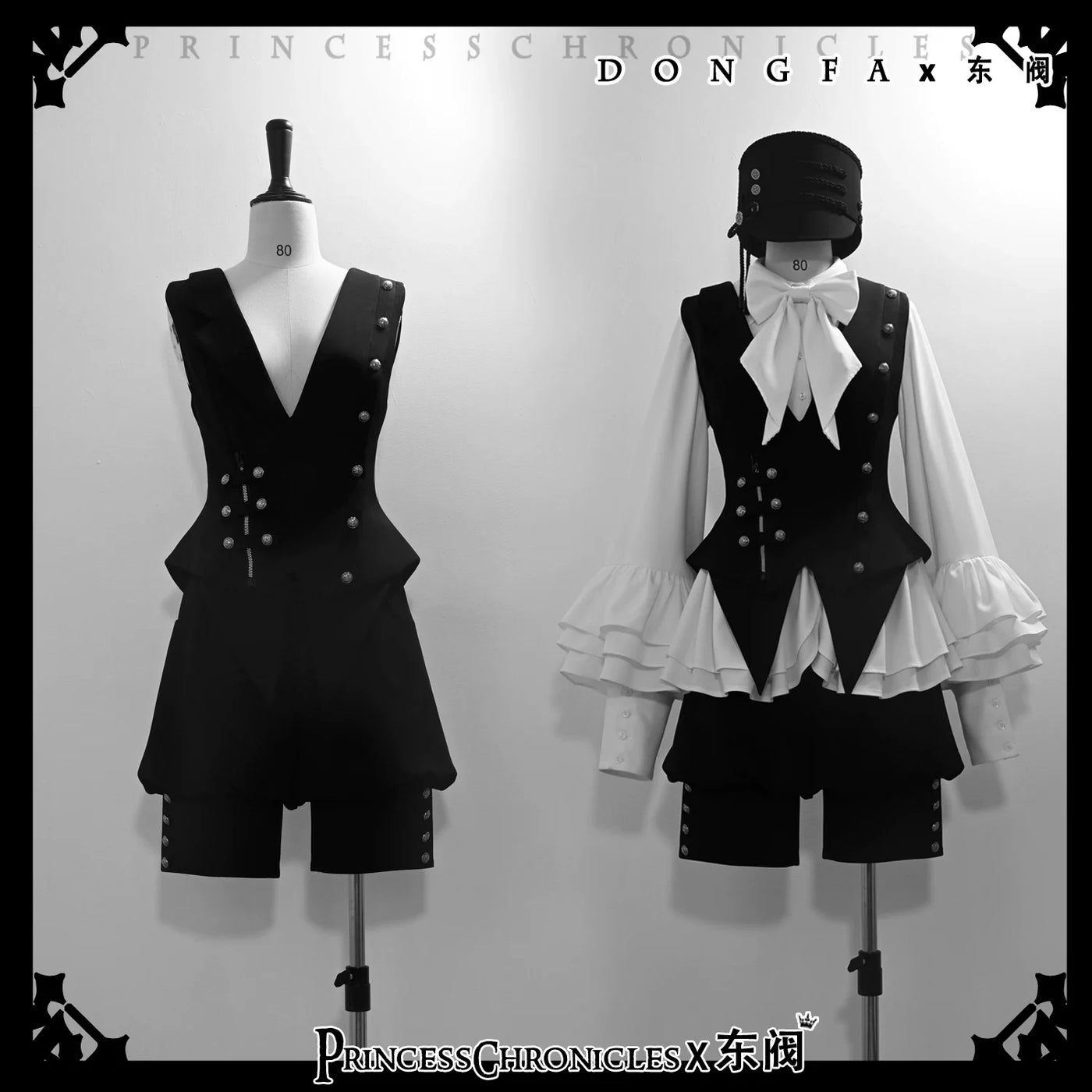 Princess Chronicles - Ashes - Vintage Ouji Lolita Blouse and Shorts Set
