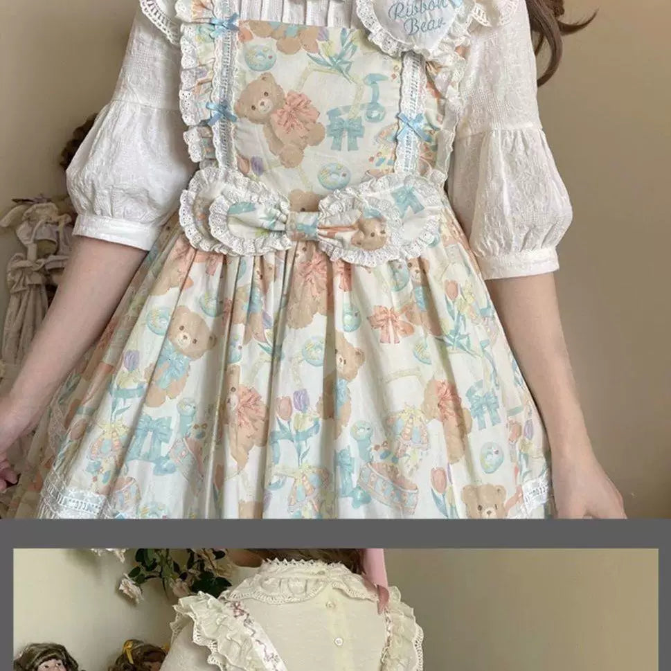Sweetheart Dream Machine - Lota Vintage Doll - Lace Stand-Collar Mid-Sleeve Blouse