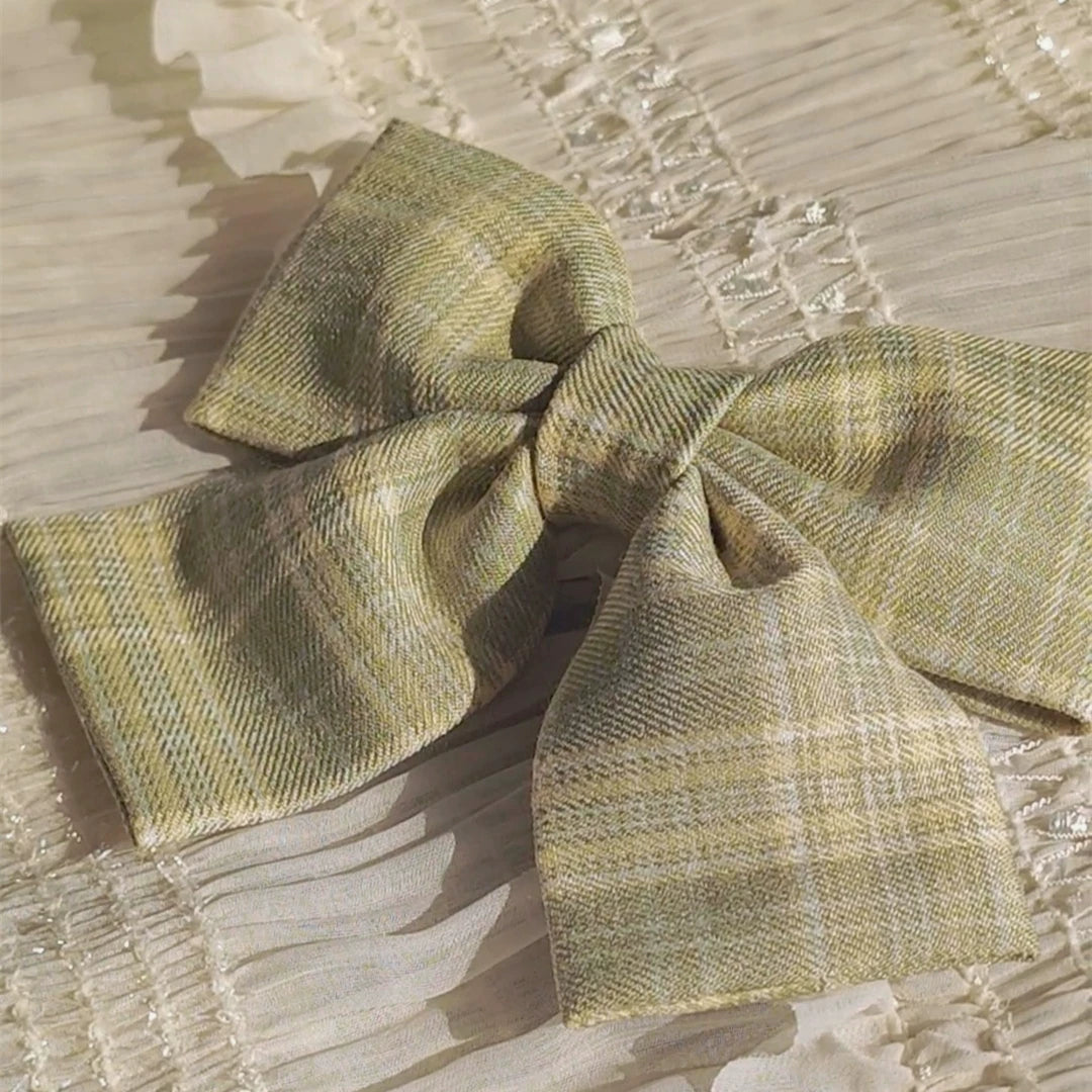 Grimm's Fairy Tale - Plaid Bow Hair Clips - detail view 9