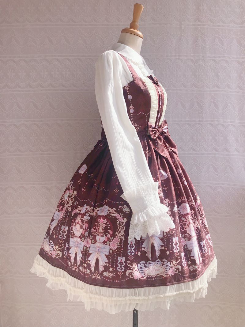 Yilia - Sweet Printing Winter Lolita JSK - Dress JSK Dress