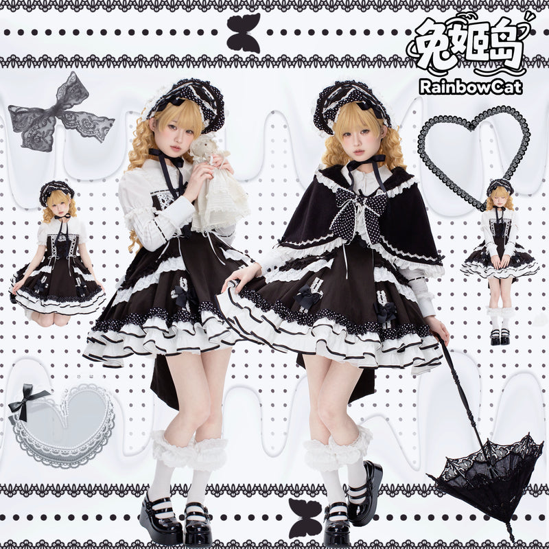 RainbowCat - Rabbit Princess Island - Cotton One Piece Dress with Train Option – detail view 2