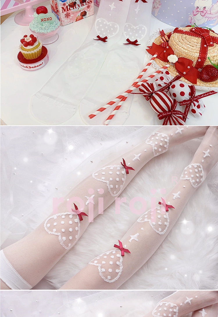 Roji Roji - Super Thin Summer Lolita Knee Socks - Socks
