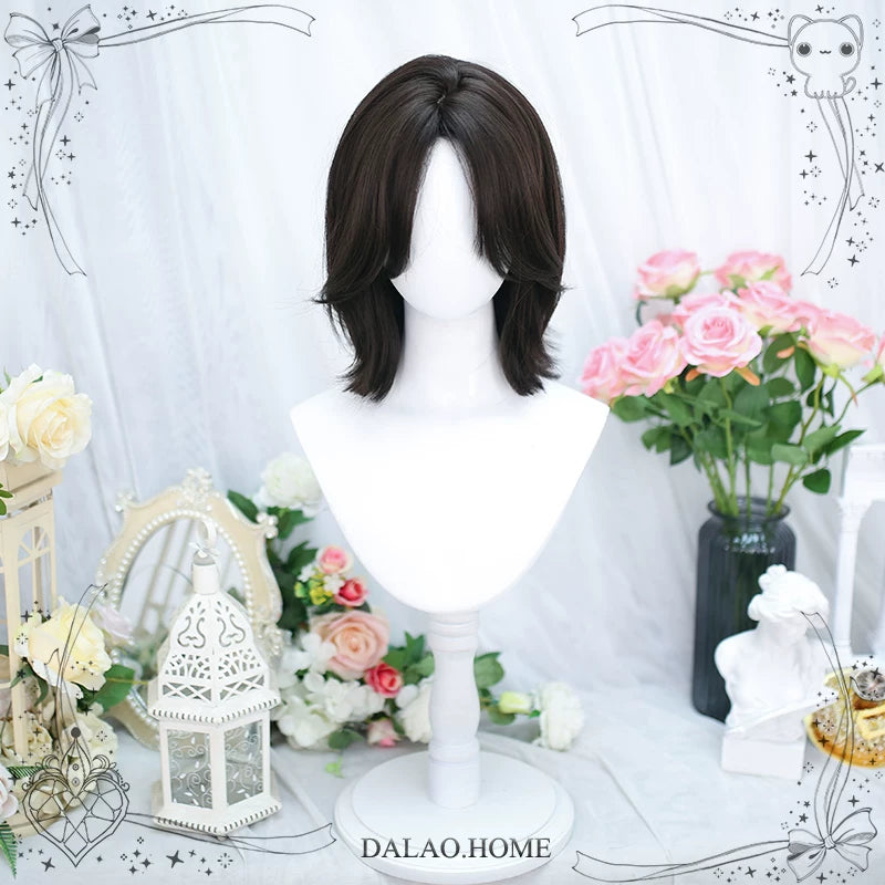 Dalao Home Bitter Wine short black tea wig - view 5