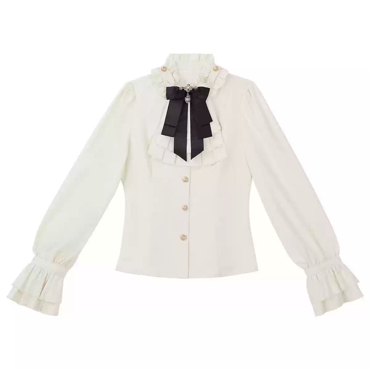 Designer's Gift - Prince Lolita - Ouji Lolita Set with Swallowtail Coat and Cross-Embroidered Straps