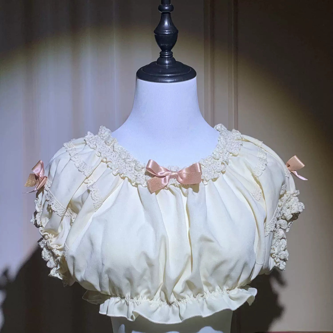 Sweetheart Dream Machine - Bow Pleat - Short-sleeve Lolita princess dress with layered bows