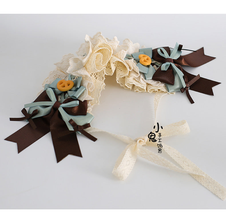 Xiaogui - Sweet Lolita Headband and Top Hat - with Candy Details Headwear