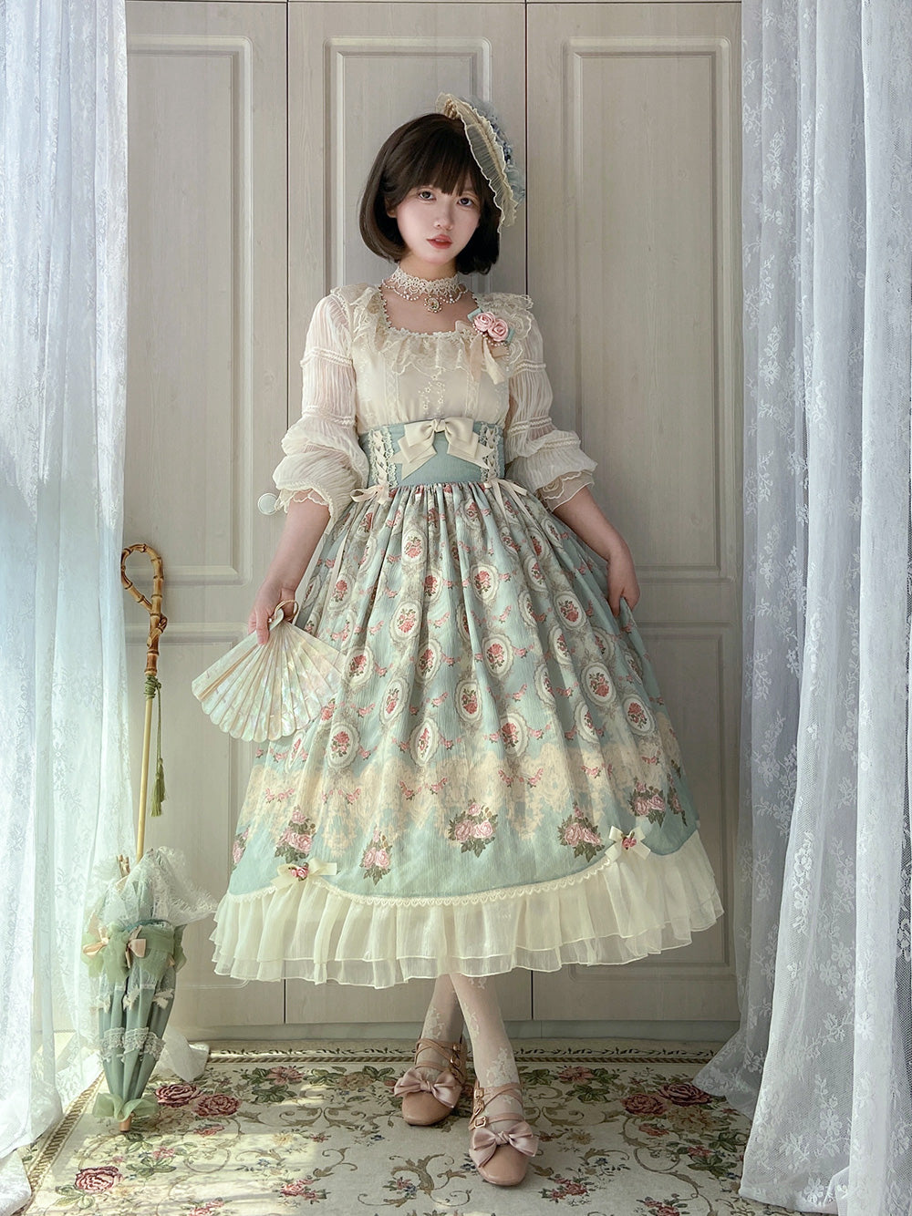 Miss Point - Retro Lolita Lace Long Sleeve Blouse - Innerwear