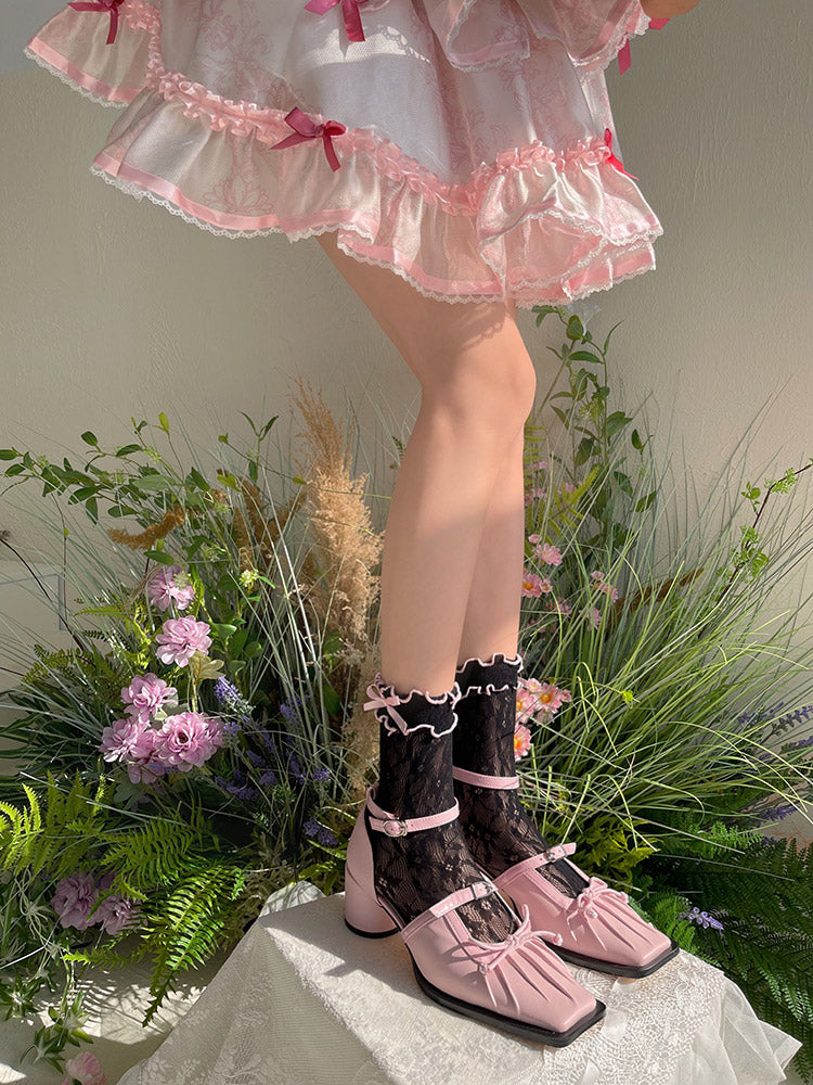 WAGUIR - Kawaii Lolita Thin Lace Socks - Socks