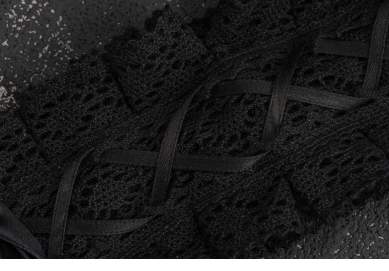 Strange Sugar - Gothic Handmade Black Rose Hairband - Headwear