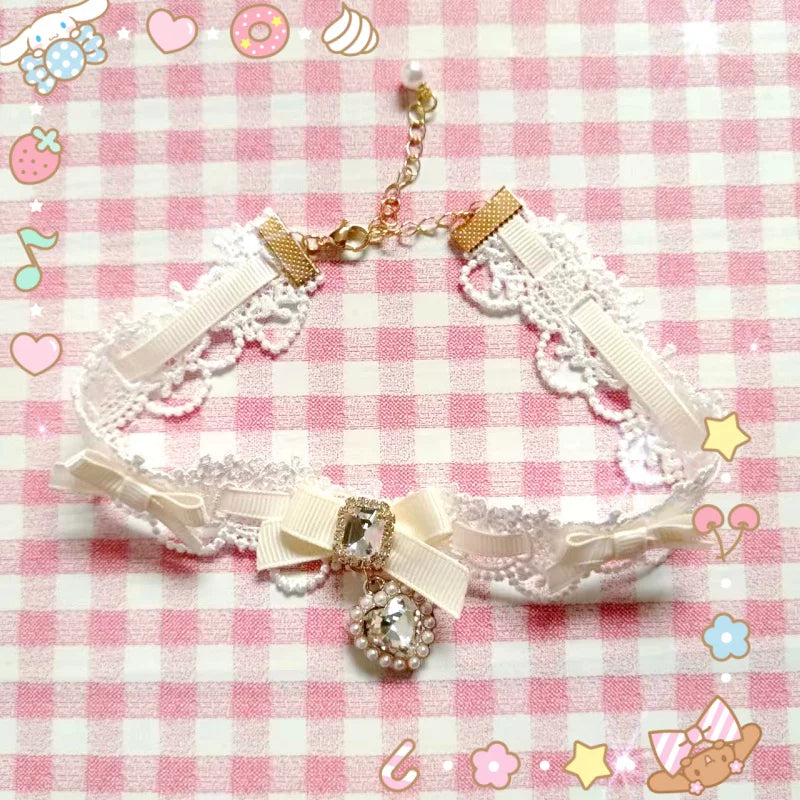 Independent Brand - Heart Pearl Bow - Necklaces, Bracelets and Collars with Heart Charms