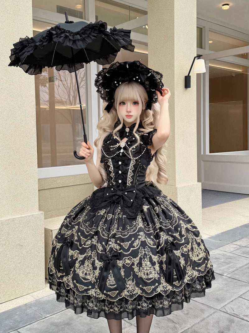 Floating Light Box - Floating City Spinning Poem - Sweet Lolita JSK