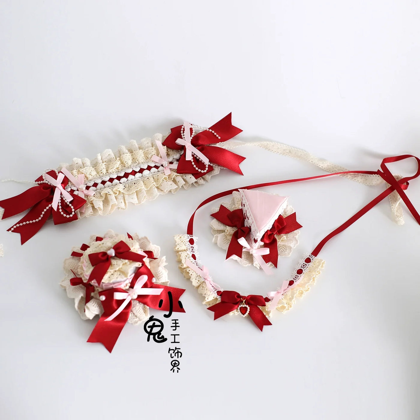 Xiaogui - Sweet Lolita Headdress - Triangle Cake Clip Headwear