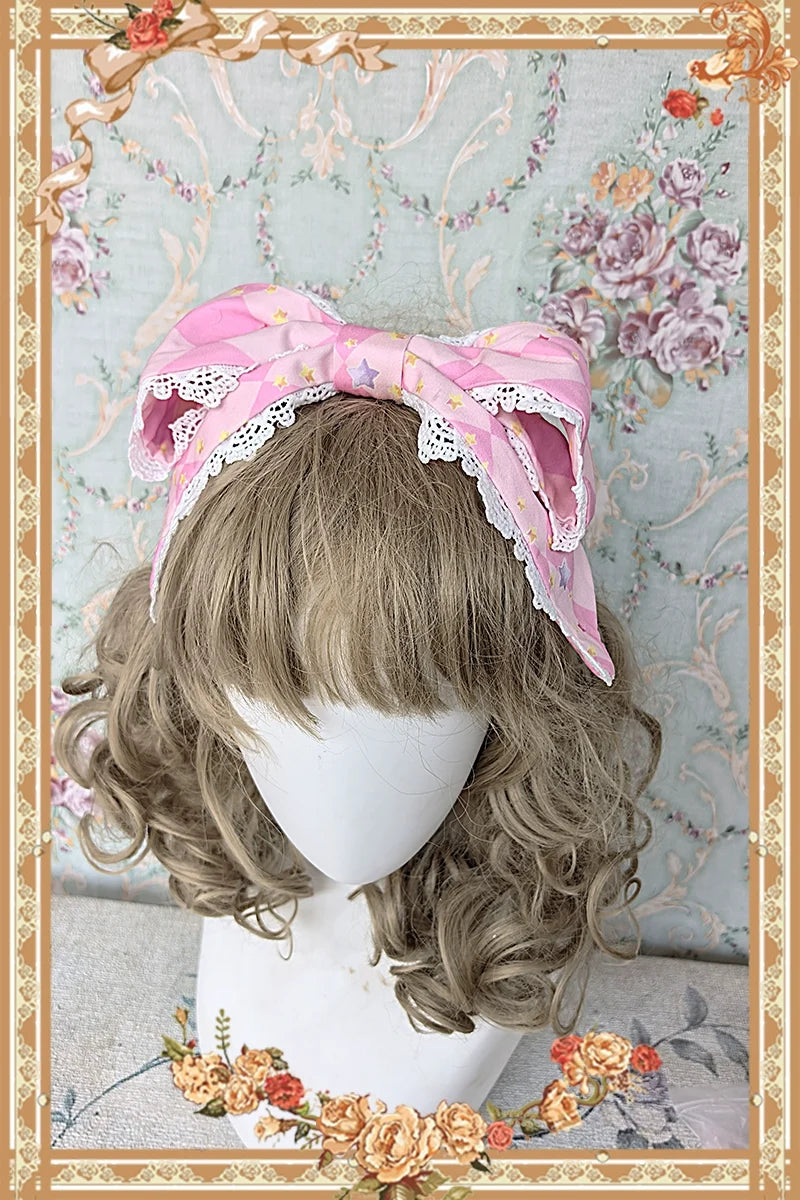 Cream Meow - Sweet Lolita JSK, Cat Print Pink KC Only (one size / choose M) S