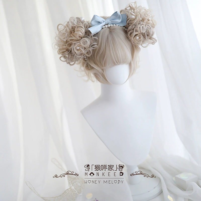 Spot MONKEEP Monkey Bajia LION HEART Lion Heart, Short Roll Mini Tiger Clip | Original Wig