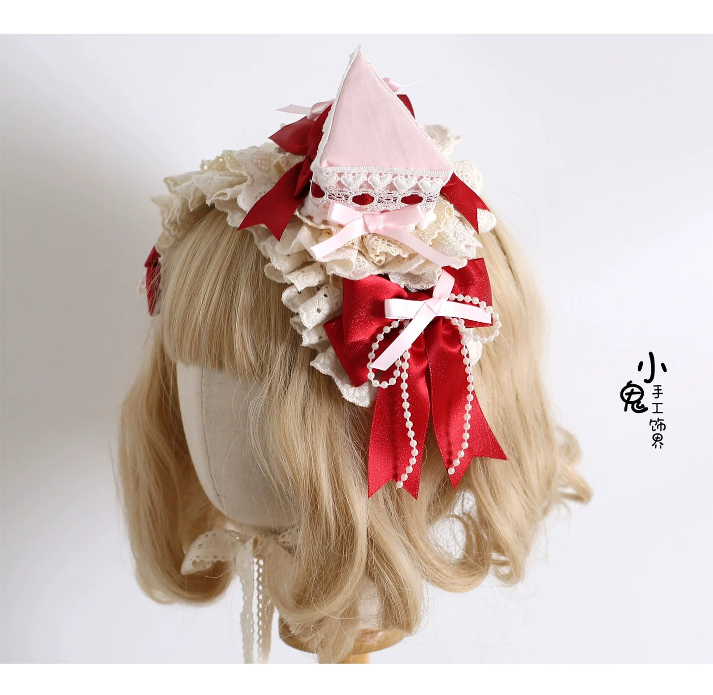 Xiaogui - Sweet Lolita Headdress - Triangle Cake Clip Headwear