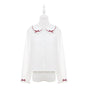 C8772 White & Red Blouse / S