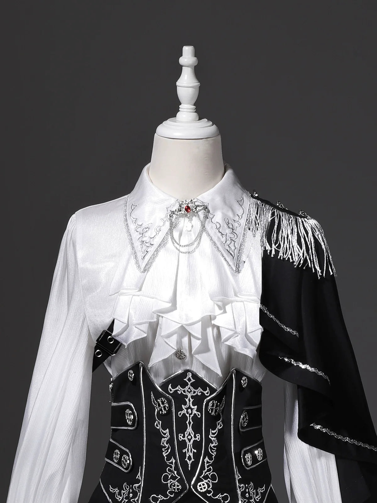 Your Princess - Ouji Lolita Pants Set - Detachable Jabot & Shawl Innerwear