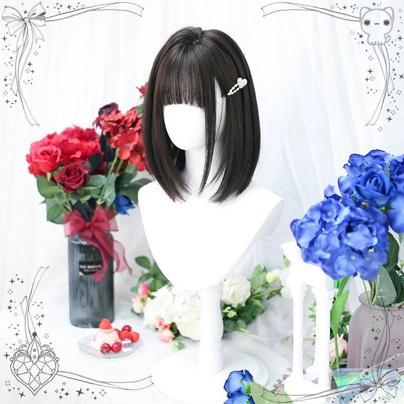 Dalao Home Pearl shoulder-length black tea wig - view 5