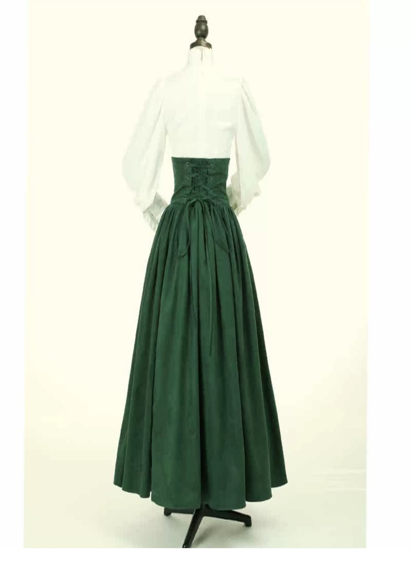 LACE GARDEN - Magic Academy - High-Waist Full Skirt Set with Ruffled Blouse