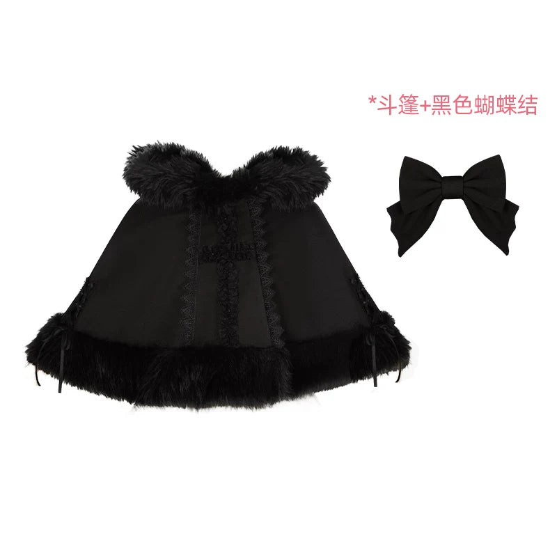 With PUJI - Rose Doll - Gothic Lolita Short OP, Mermaid Dress detail view 13