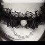 Black (Butterfly Rhinestone Pearl) Japanese-style loitia necklace