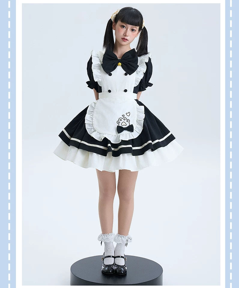 Thousand Wood - Cat Café - OP Dress with Ruffled Apron
