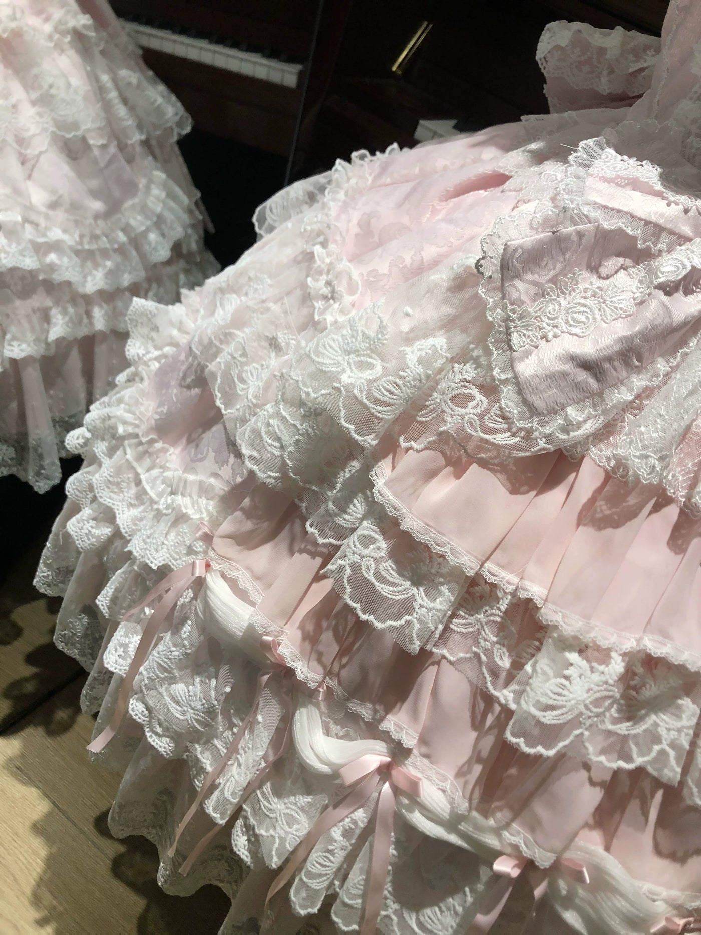 Sugar Girl - Eternal Floral Whisper - Sweet Lolita Tiered JSK Dress with Lace