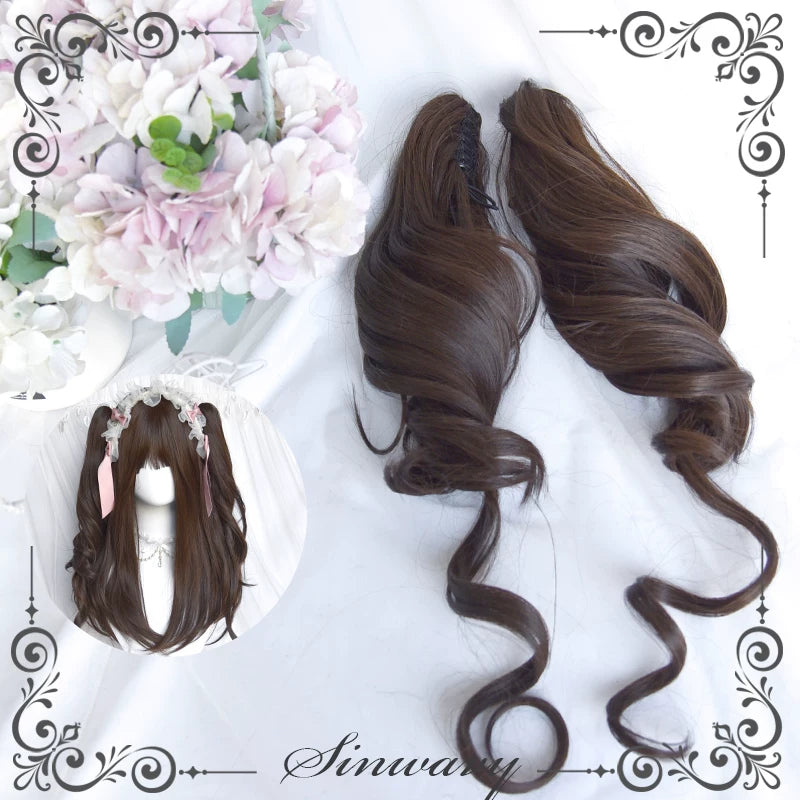 Sinwavy dark brown Lolita twin-tail wig - view 8