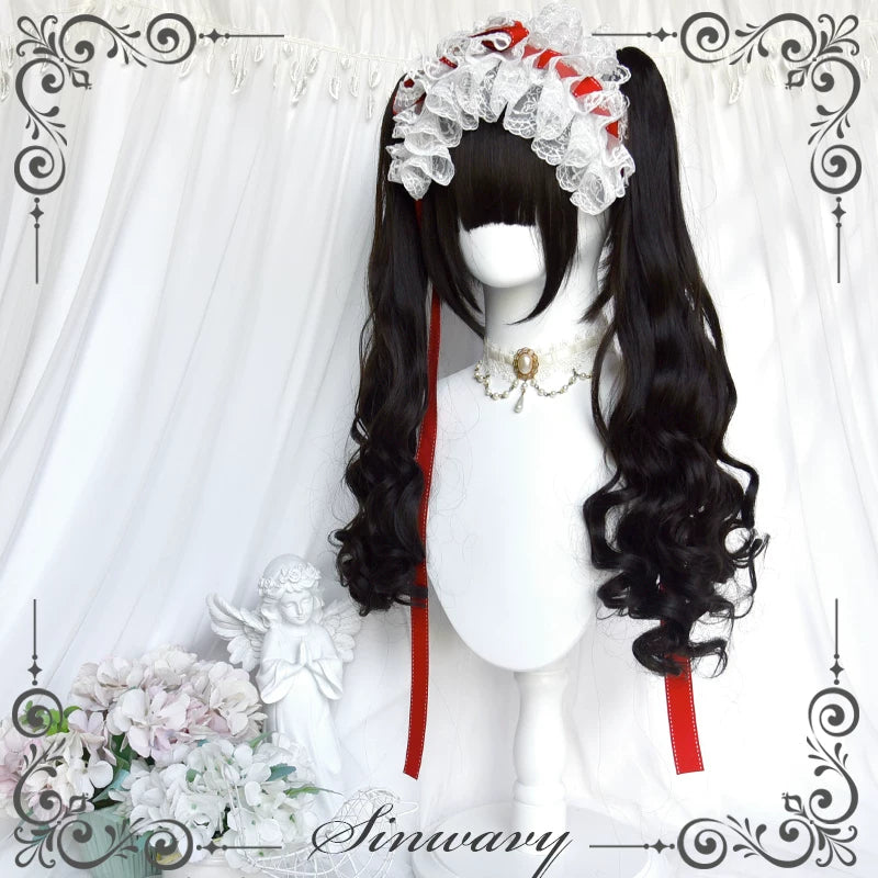 Sinwavy natural black long-curl Lolita wig - view 3