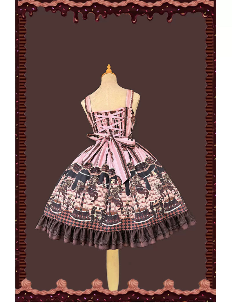 Infanta - Chocolate Carousel - Cotton Sateen JSK
