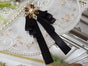 Black Cross Brooch