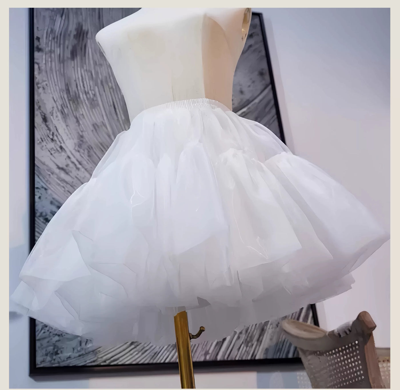 Tata Long Ear - Soft-Tulle Cloud - Petticoat with 40 cm Four-Layer Tulle or 55 cm Cloud Support