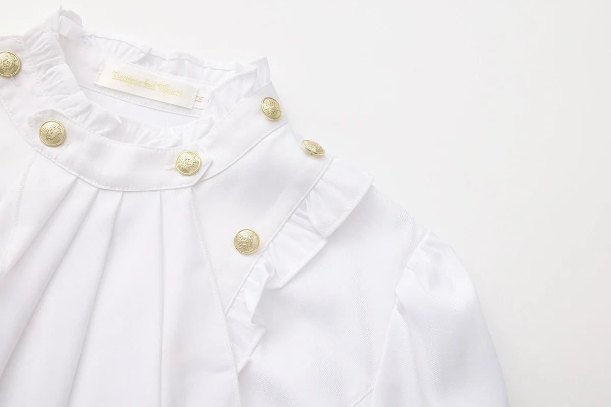 Immortal Thorn - Retro Ouji Lolita Blouse - Detachable Jabot Innerwear