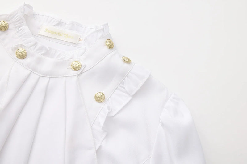 Immortal Thorn - Retro Ouji Lolita Blouse - Detachable Jabot Innerwear
