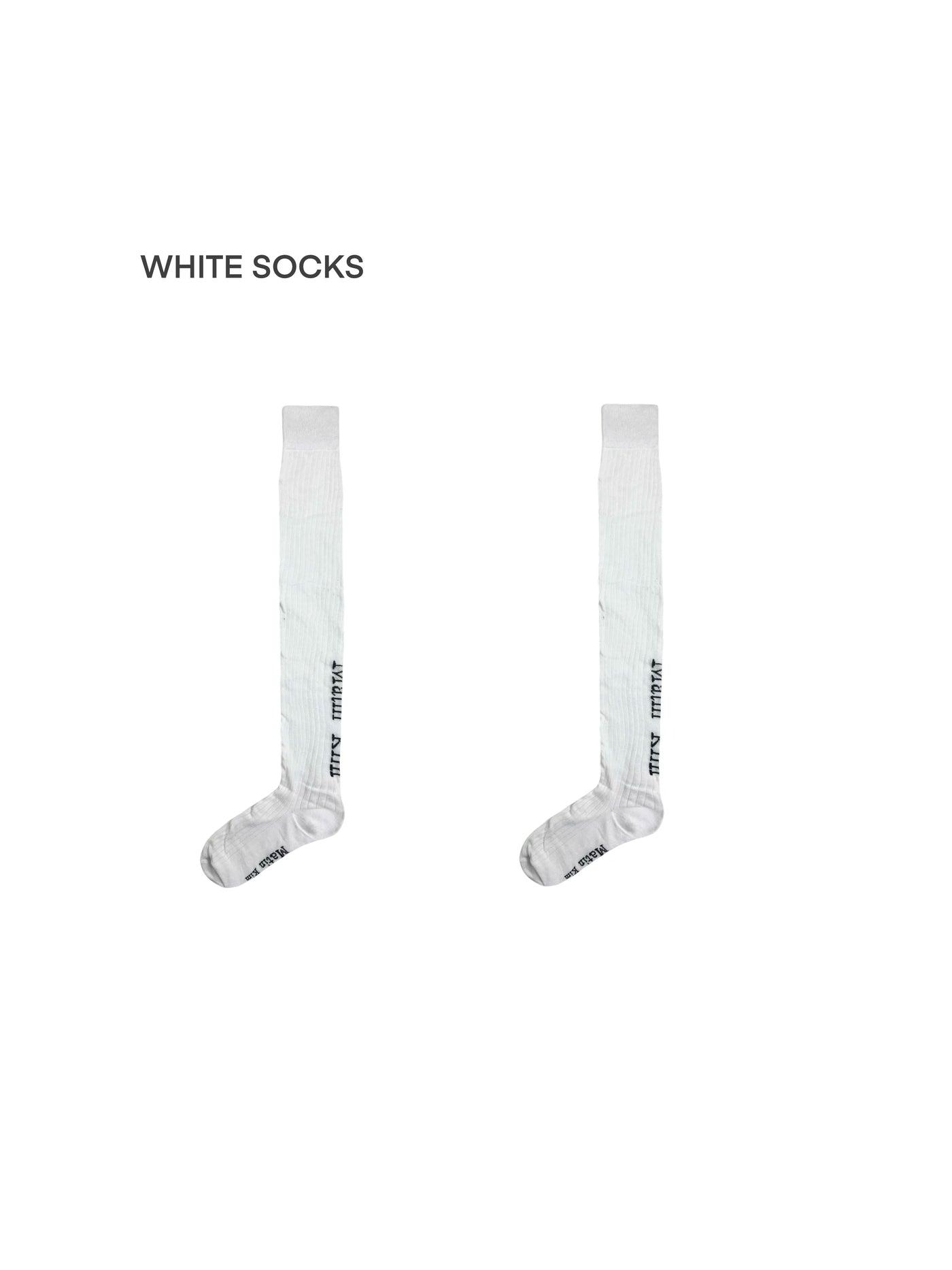 White Socks - Lolita Over-the-Knee Socks - Individually Selectable