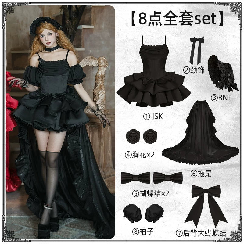 With PUJI - Duet - Lolita Outfit Set, Boned Bodice Detail detail view 19
