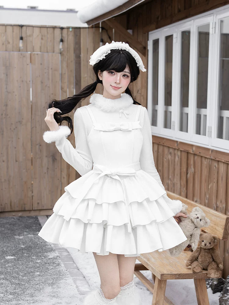 With PUJI - Bai Qiao - Lolita Top, Knit Texture detail view 3