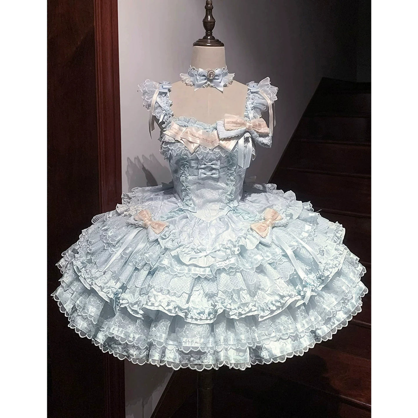 Creamy - Whispers - Blue Ballet-Inspired JSK Dress