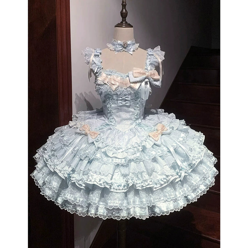 Creamy - Whispers - Blue Ballet-Inspired JSK Dress
