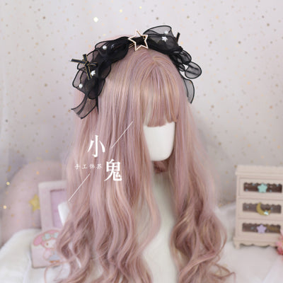 Xiaogui - Daily Lolita KC, Bow Pearl Headband - Headwear