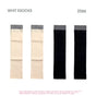 Milk white + black, 2-pair set / One Size