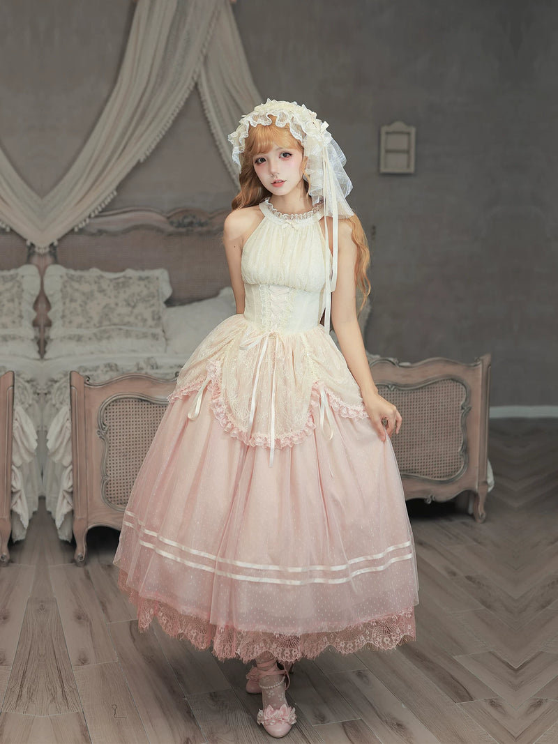 With PUJI - Tulip - Classic Lolita JSK Dress, Boned Bodice Detail detail view 3