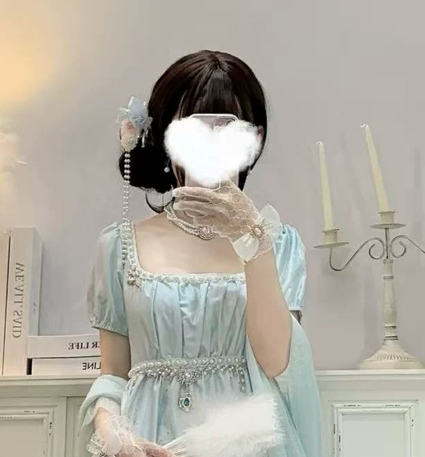Cat Upon Cat - Pastel Lace - Accessory Collection with Floral Lace and Pearl Details