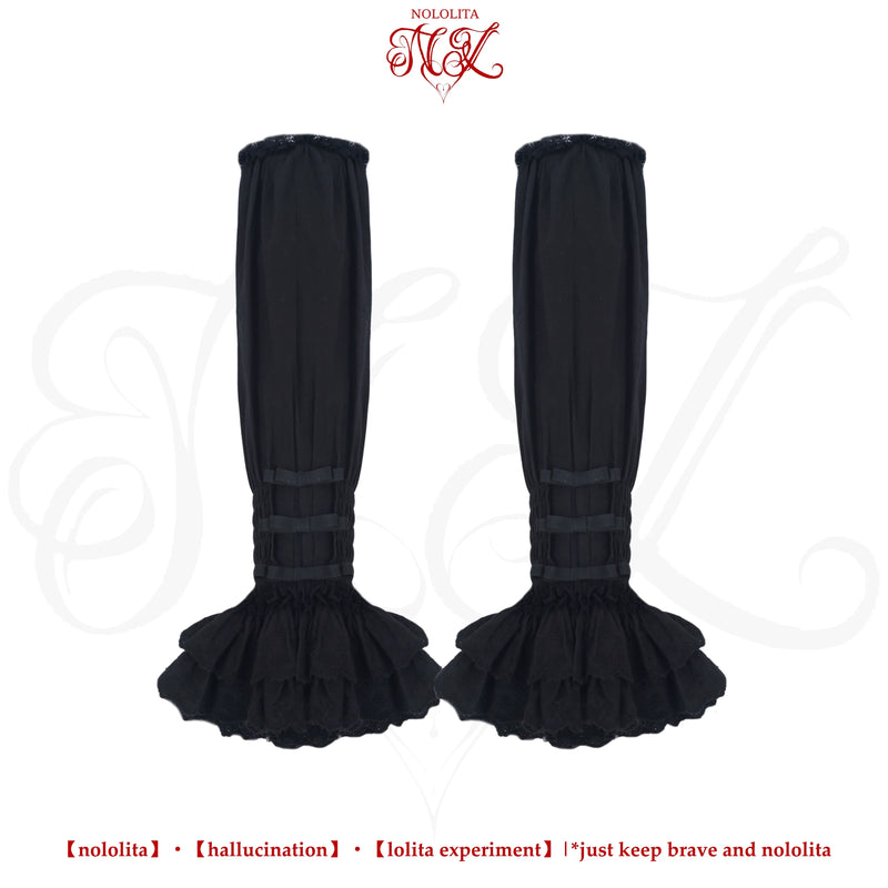 Nololita - Nightingale - Doll-Collar Blouse with Sleeve, Bow Tie and Lace Sock Options - option image