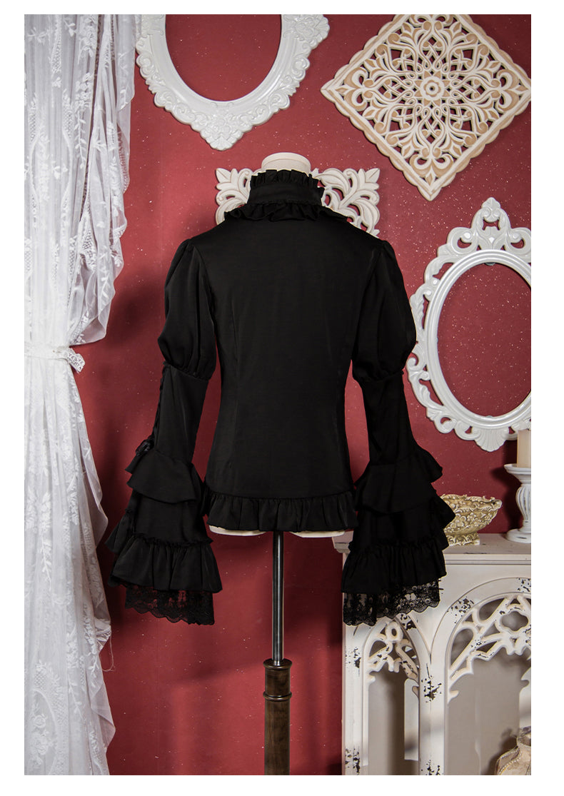 OCELOT - Gothic Lolita Halloween Blouse - Bat Inspired Innerwear